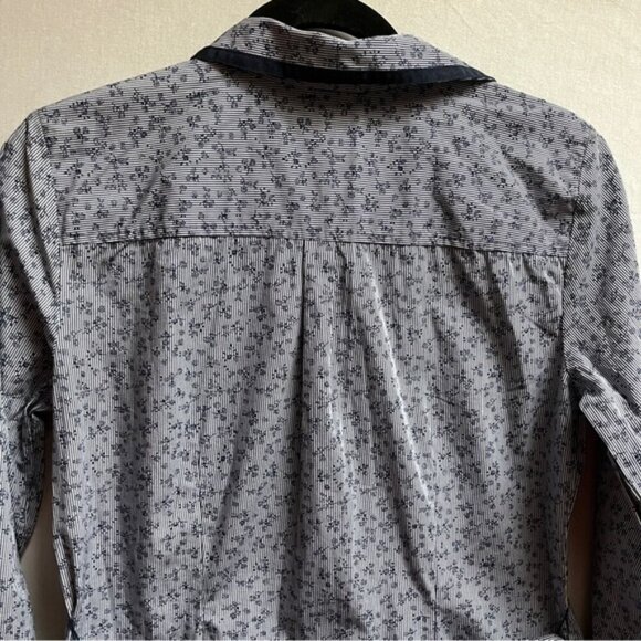 Brooks Brothers floral belted collar shirt dress Sz 6 - Picture 7 of 13